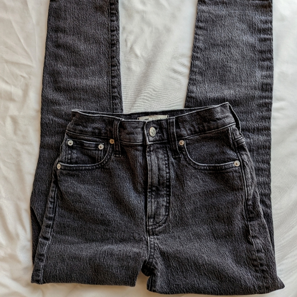 Madewell Washed Black Skinny Jeans